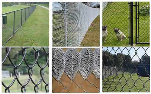 hot dipped galvanized chain link fence