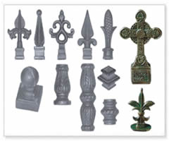 ornamental fencing parts